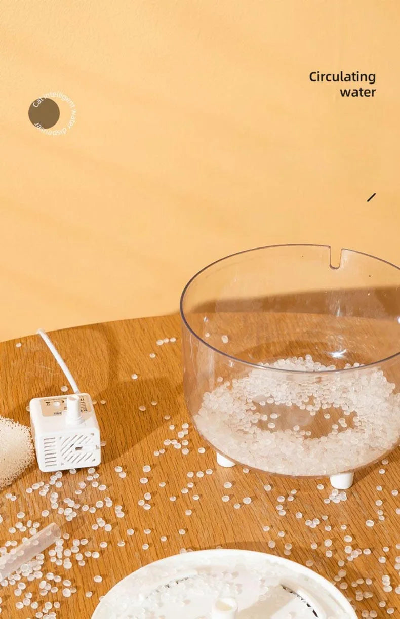 نافورة ماء USB كهربائية للحيوانات الأليفة بسعة 1 لتر مع فلتر