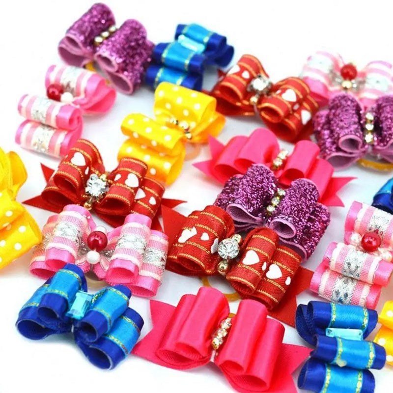 Handmade Fabric Bow Ties for Small Dogs & Cats