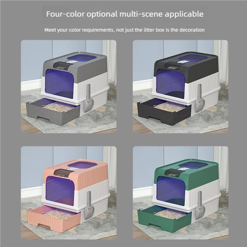 Foldable Enclosed Cat Litter Box