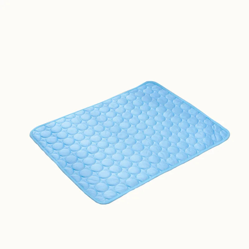 Ice Silk Cooling Pet Mat with Non-Slip Bottom