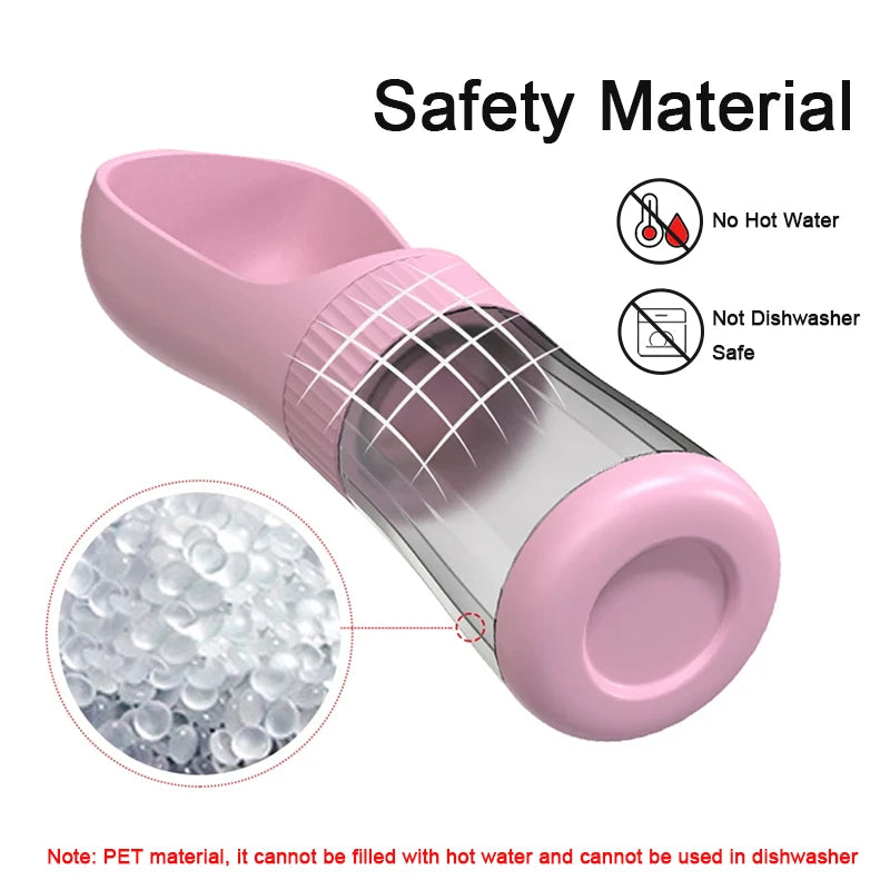 2-in-1 Portable Dog Water Bottle with Food Container