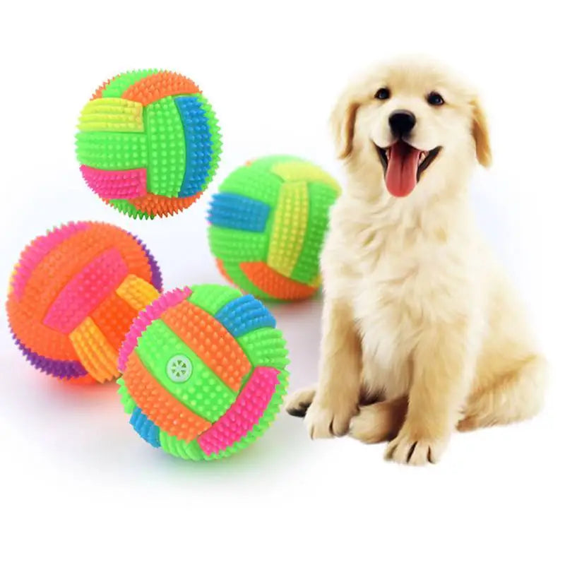 Balle LED Lumineuse pour Chiens - Balle à Mâcher Éclairante pour Chats et Petits Chiens