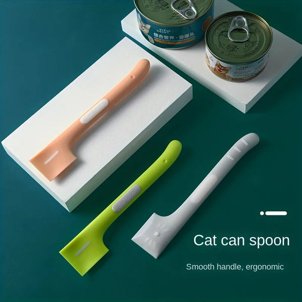 Cat and Dog Canned Food Spoon with Long Handle