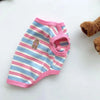 Striped Stretchy Pet Tank Top for Cats and Small Dogs