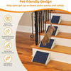 Solid Wood Pet Stairs with Non-Slip Steps for Small Dogs & Cats