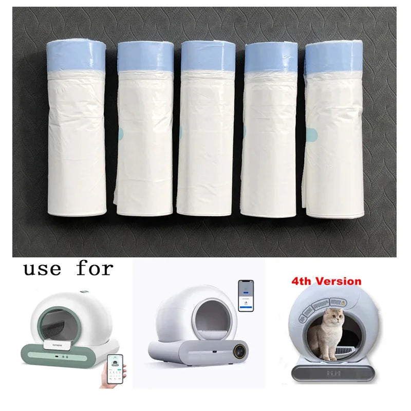Extra-Thick Drawstring Cat Litter Box Liners (90 Count)