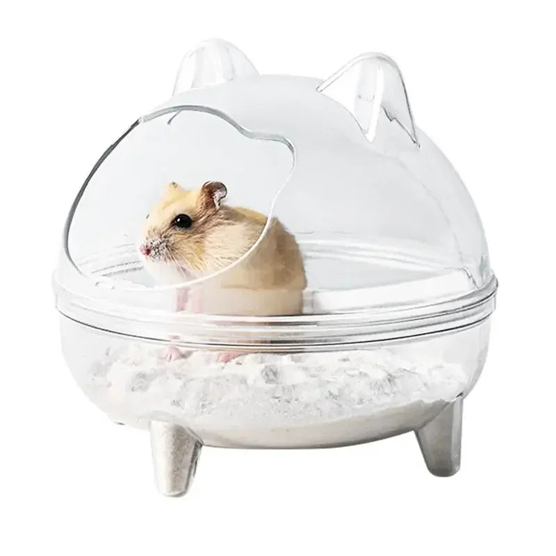 Bac à sable transparent pour hamster