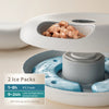 Dispensador automático de comida para mascotas con 6 compartimentos y packs de hielo