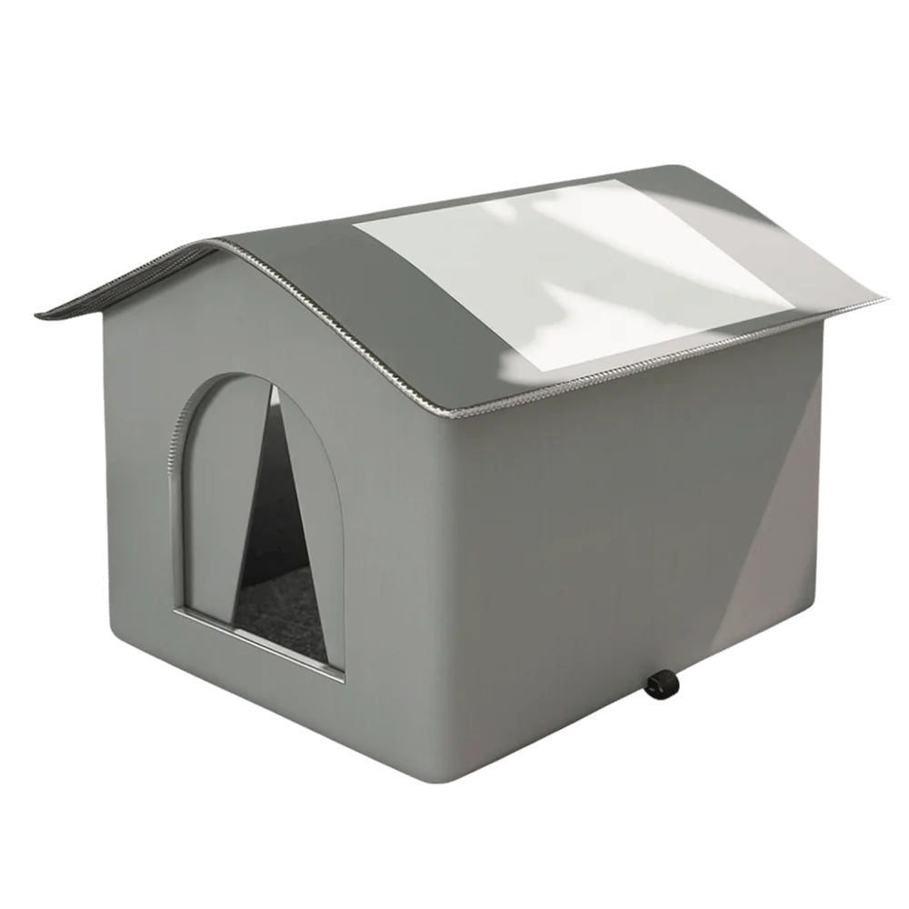 Foldable Waterproof Insulated Cat House with Thermal Lining
