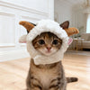 Adorable Bear Plush Pet Headwear for Cats and Small Dogs