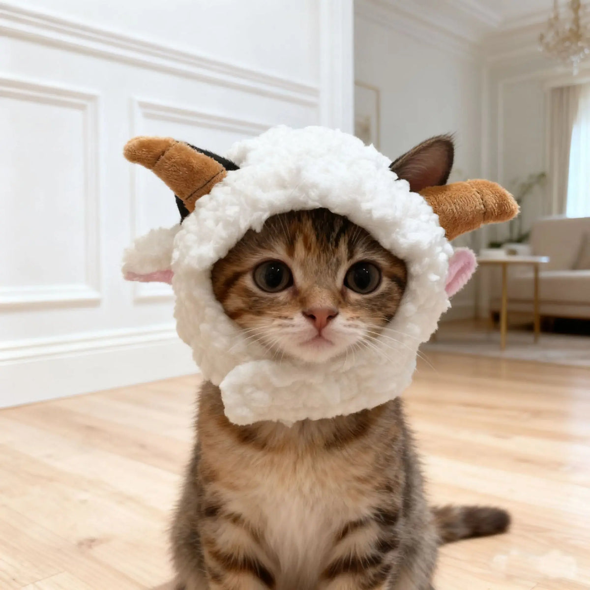 Adorable Bear Plush Pet Headwear for Cats and Small Dogs