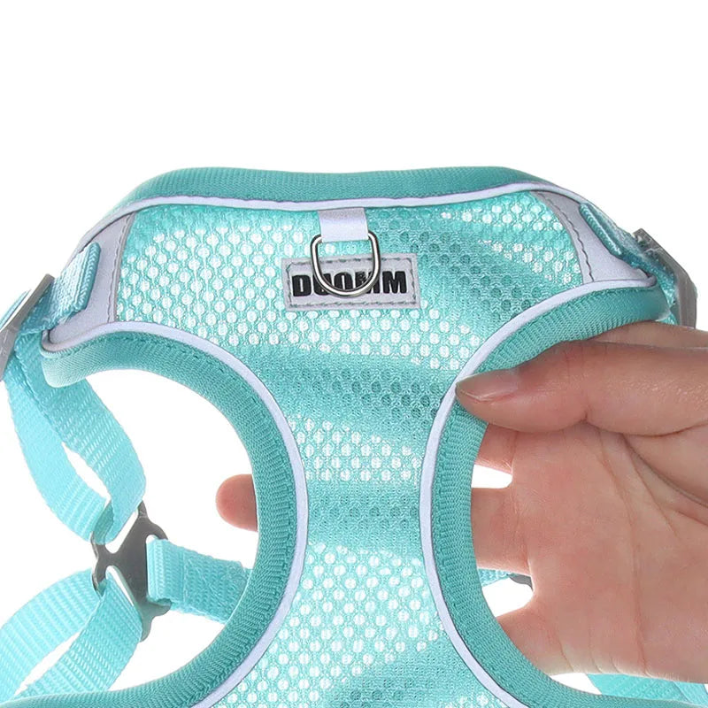 Dog Harness Leash Set with Reflective Strap for Small and Medium Dogs