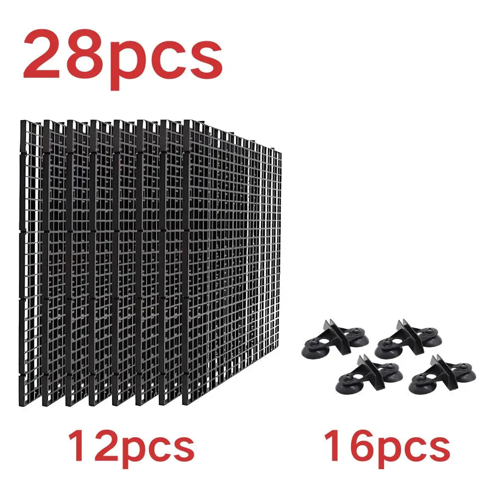 Modular Aquarium Divider Panel Set with Suction Cups