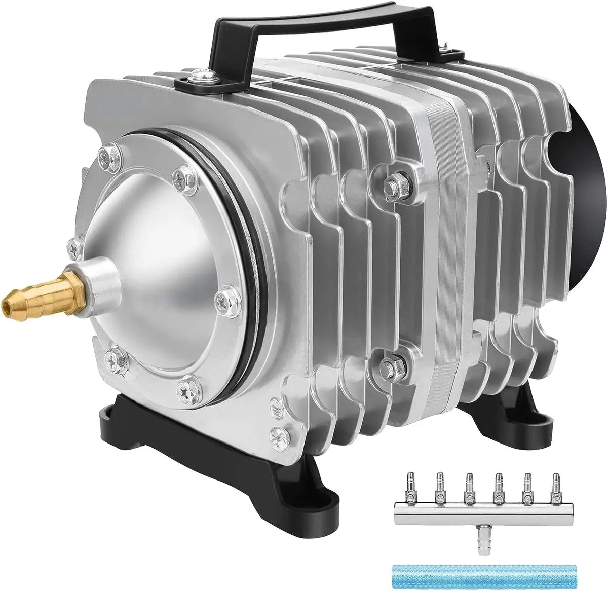 High-Output Aquarium Air Pump with 6-Way Splitter