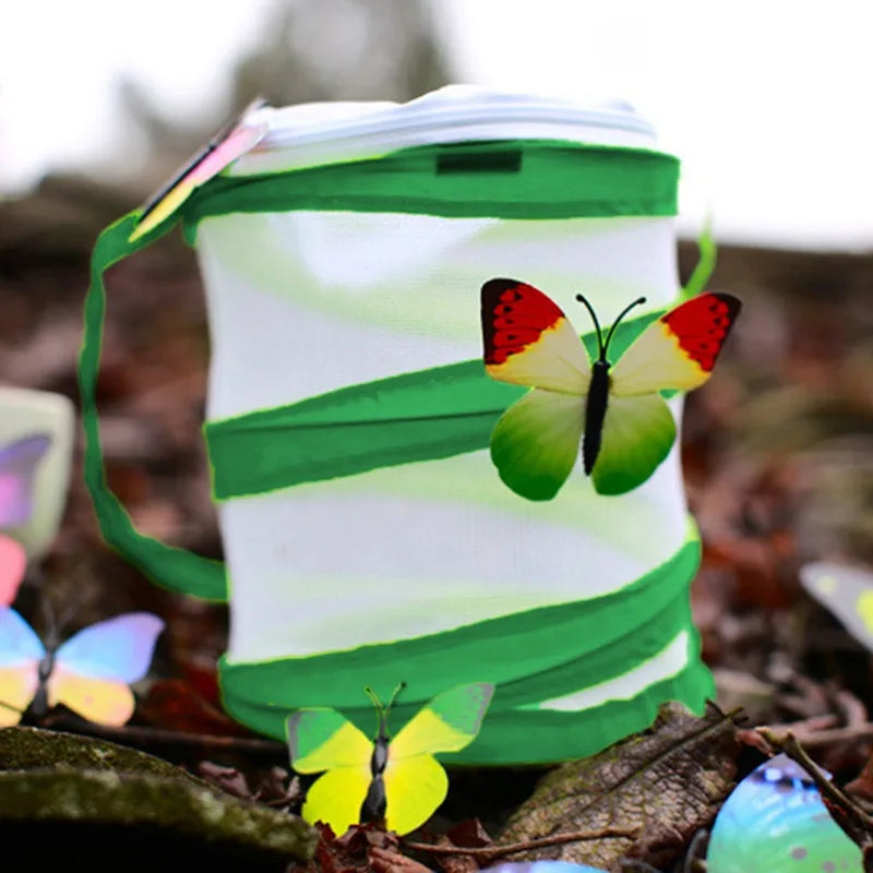 قفص حشرات قابل للطي موئل شبكي لتربية الفراشات