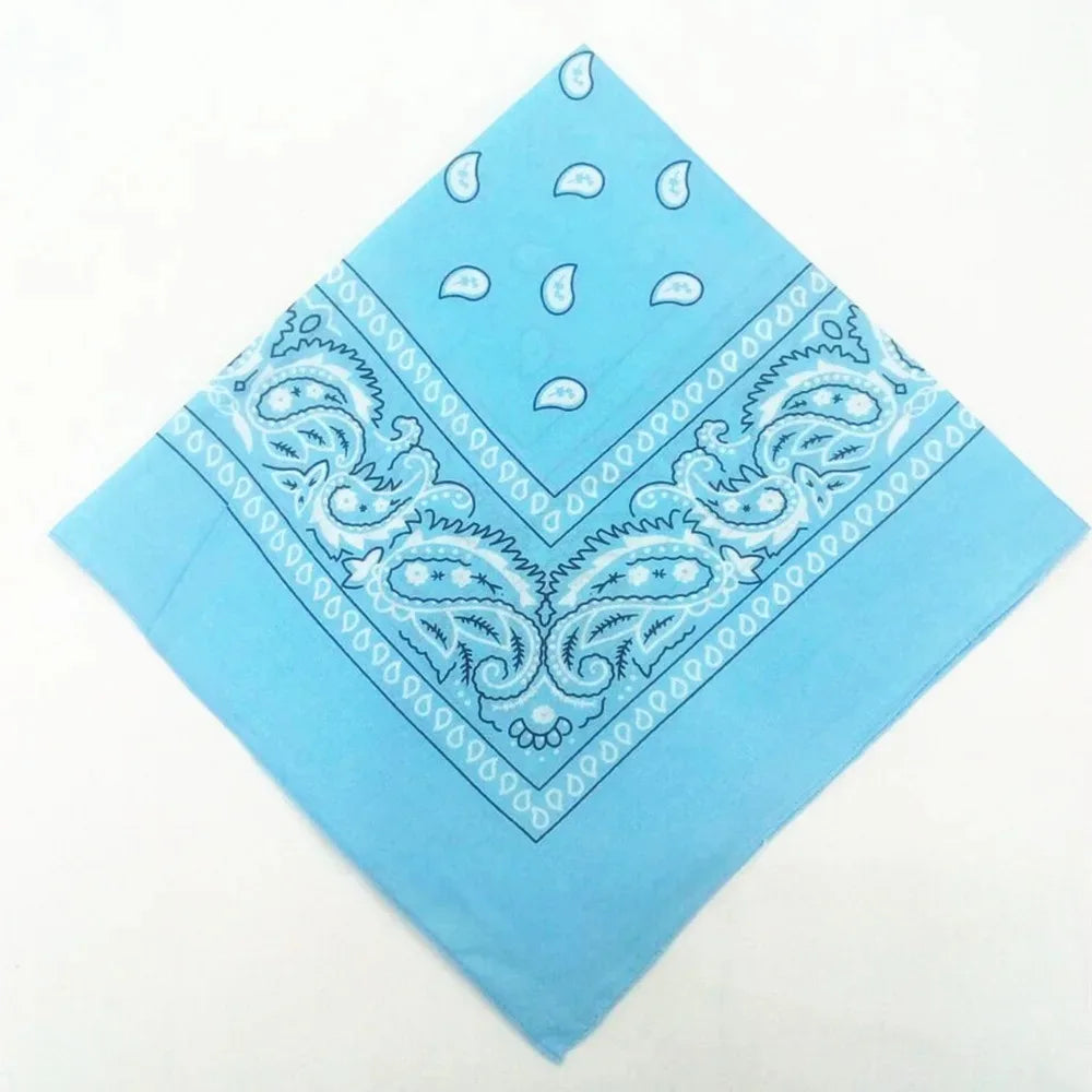 Paisley Bandana Headwrap – Unisex Cotton-Poly Scarf for Men and Women