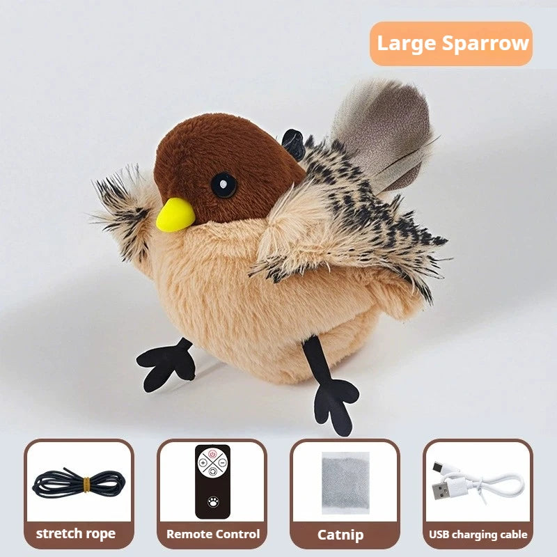 Interactive Flapping Bird Cat Toy with Remote Control