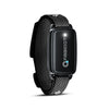 A black dog training collar replacement strap with a rectangular sensor visible on the side.