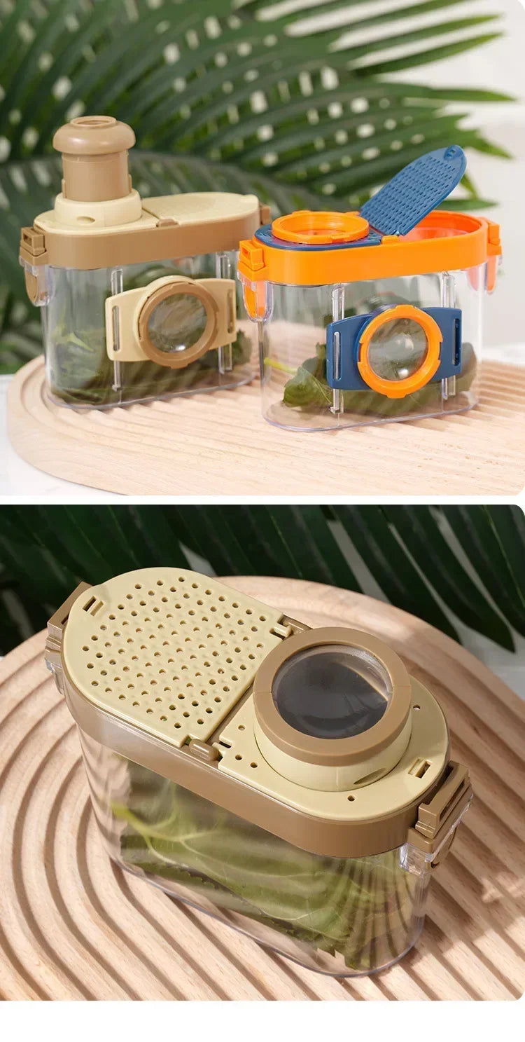 Insect Observation Box Kit with Magnifier for Outdoor Study