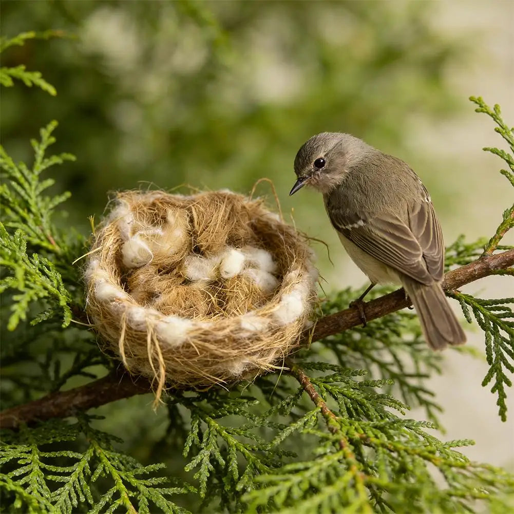 Natural Bird Nesting Material Fiber Blend for Canaries, Finches & Parrots