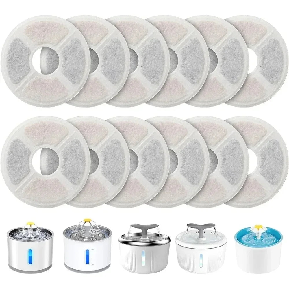 Replacement Activated Carbon Filters for Pet Water Fountains