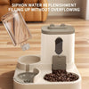 2in1 Cat Food and Water Dispenser Automatic Feeder