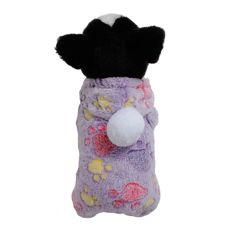 Soft Flannel Dog Coat for Cold Weather