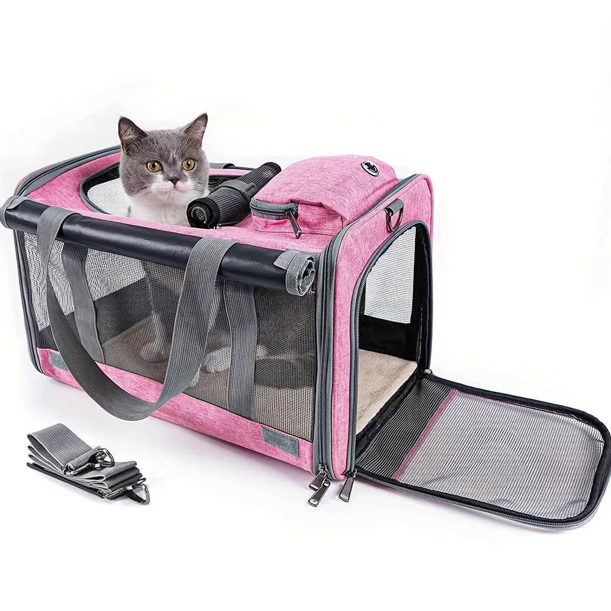 Soft-Sided Pet Carrier for Large and Medium Cats & Dogs