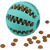 Interactive Rubber Dog Toy Ball with Treat Dispenser