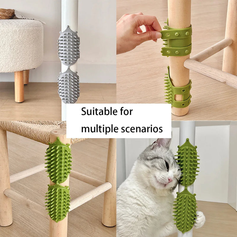 Pet Hair Removal Massage Comb for Cats - Self-Cleaning Grooming Brush