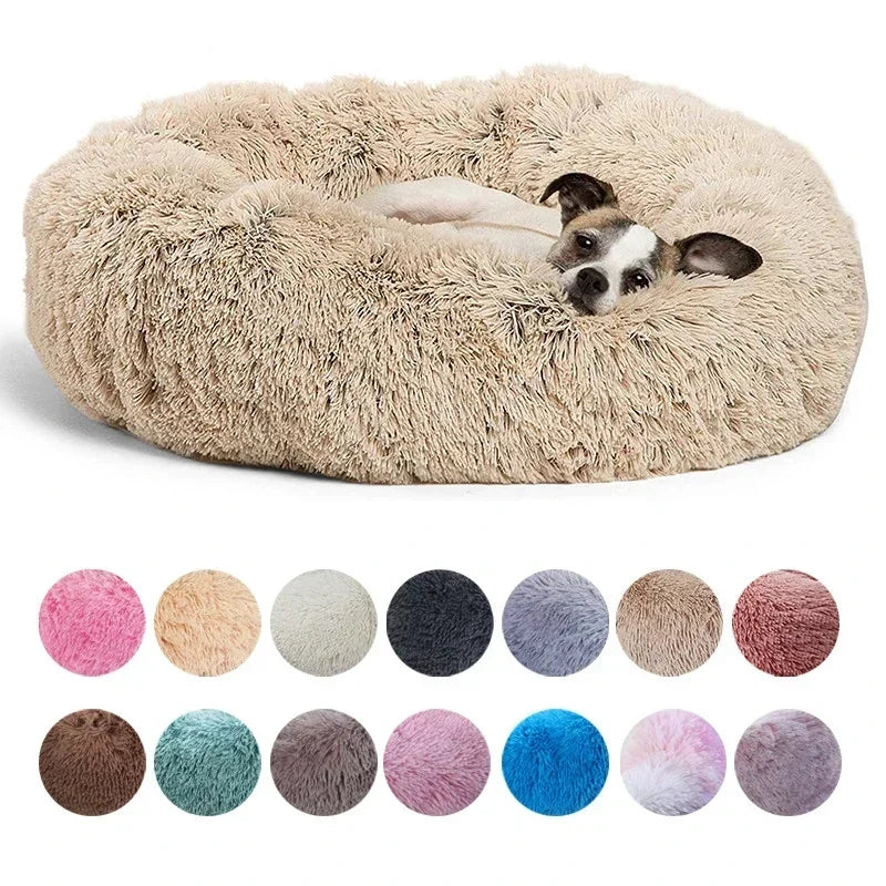 Ultra-Soft Plush Pet Bed for Dogs & Cats