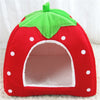 Strawberry Hideaway House and Hay Feeder Set for Small Pets