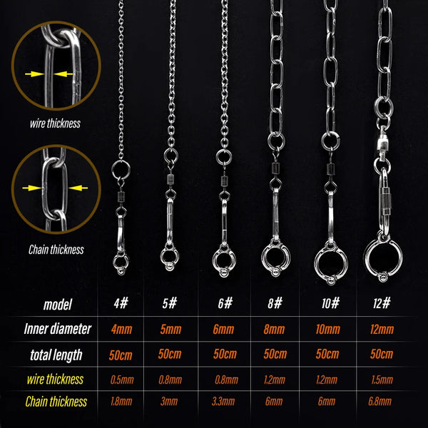 Parrot Leg Ring Anklet Chain for Training