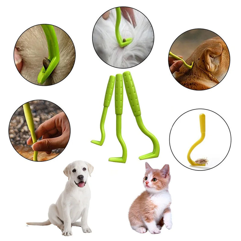 Kit de 3 Piezas para la Eliminación de Garrapatas y Pulgas