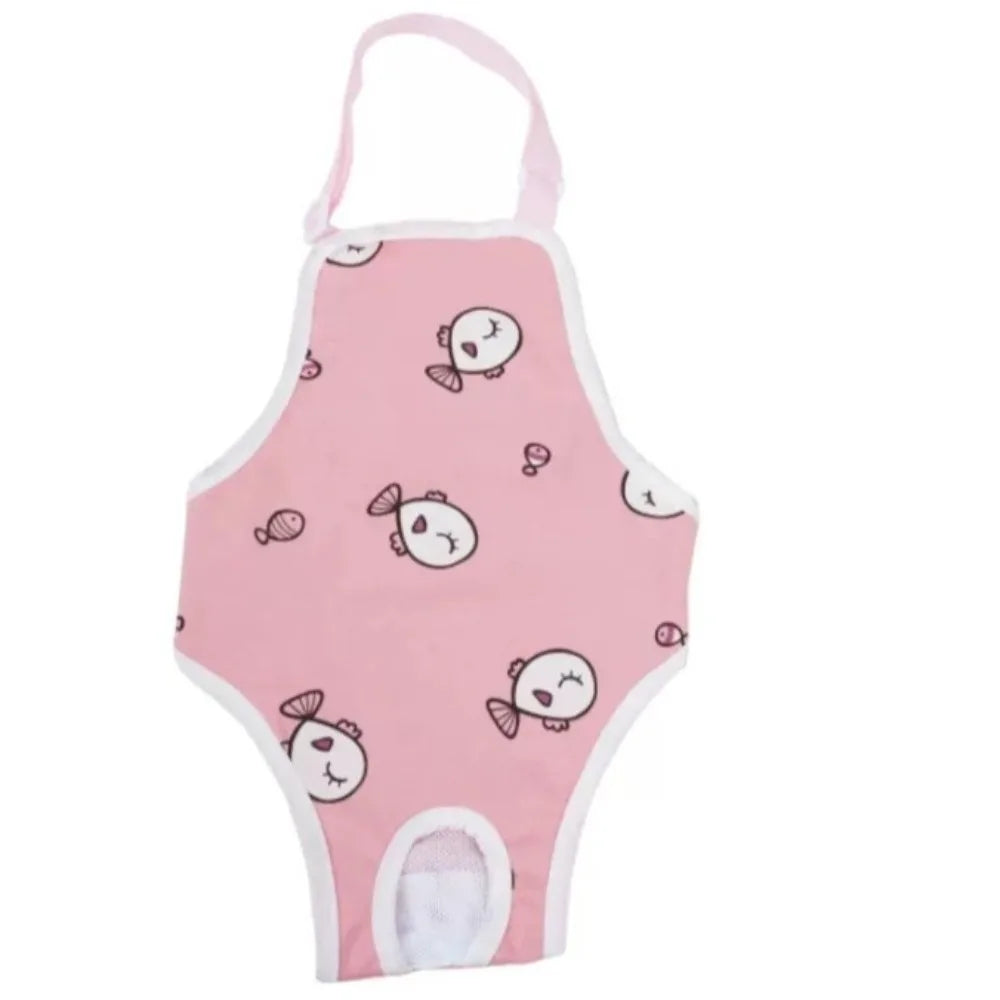 Adjustable Washable Dog Sanitary Pants with Shoulder Straps