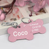 Personalized Bone-Shaped Pet ID Tag with Custom Engraving