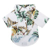Hawaiian Leaf Print Summer Shirt for Small Dogs & Cats