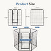 Foldable Metal Dog Playpen with Door - Indoor & Outdoor Pet Fence