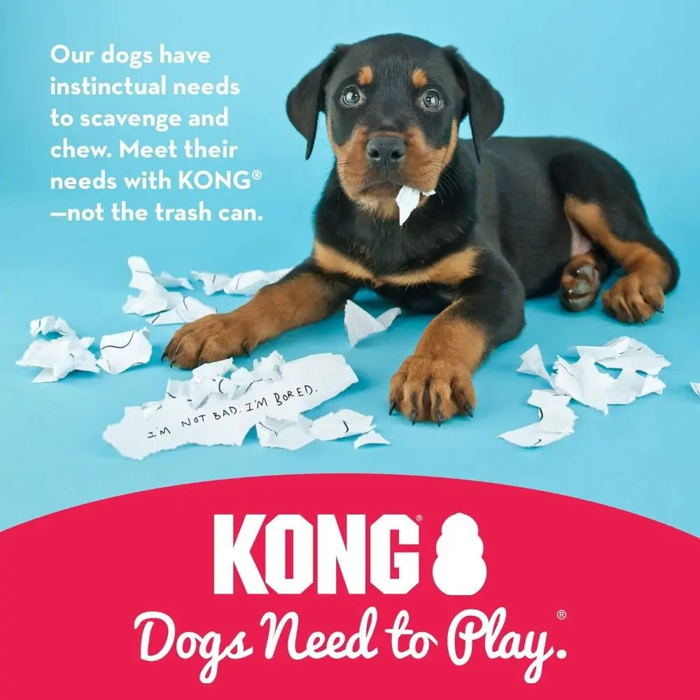 KONG Classic Durable Rubber Dog Toy with Erratic Bounce