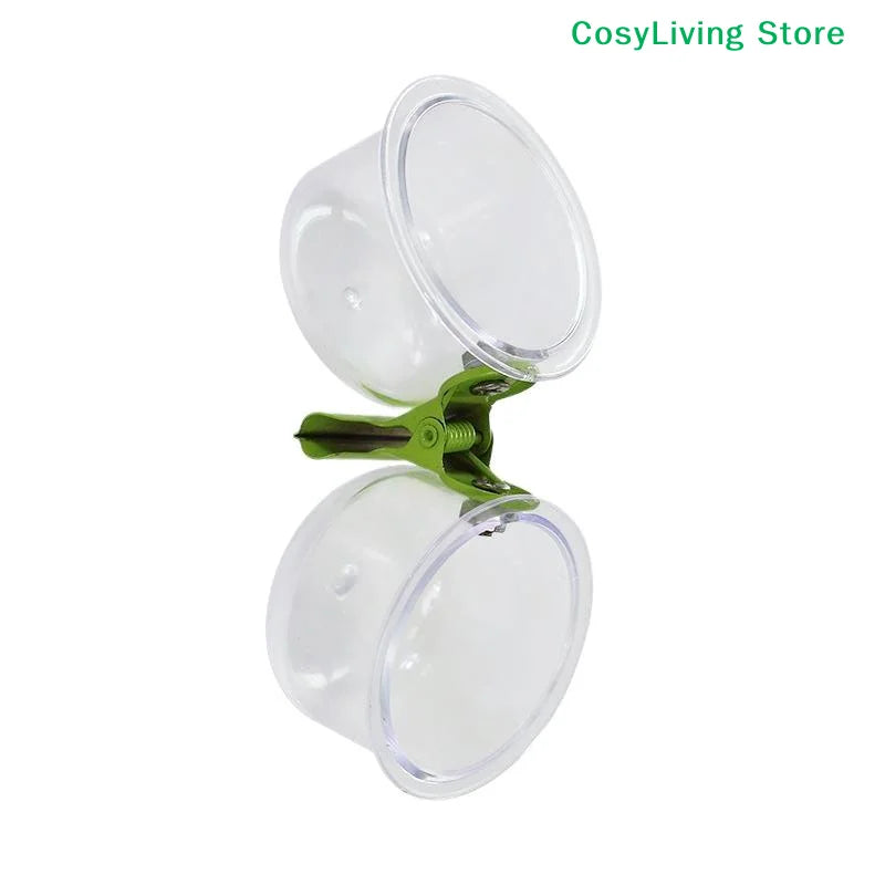 Clip-On Bird Feeder Cup for Parrot Food and Water