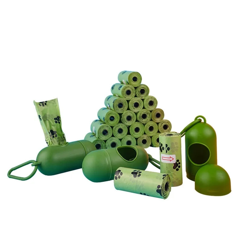 Eco-Friendly Biodegradable Dog Poop Bags with Dispenser