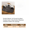 U-Shaped Tunnel Cat Bed with Removable Washable Cover