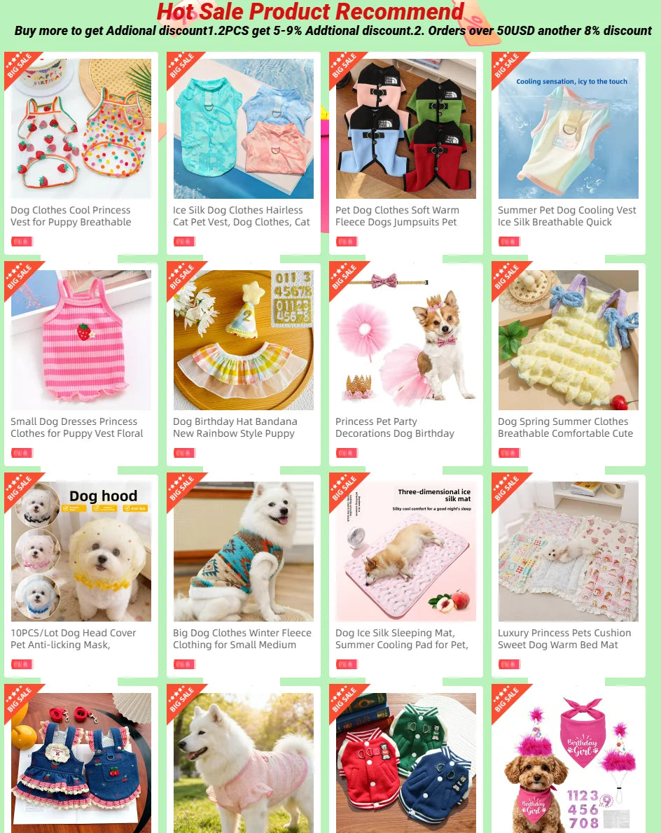 Pet Birthday Party Accessory Set with Bandana, Tutu Skirt & Hat