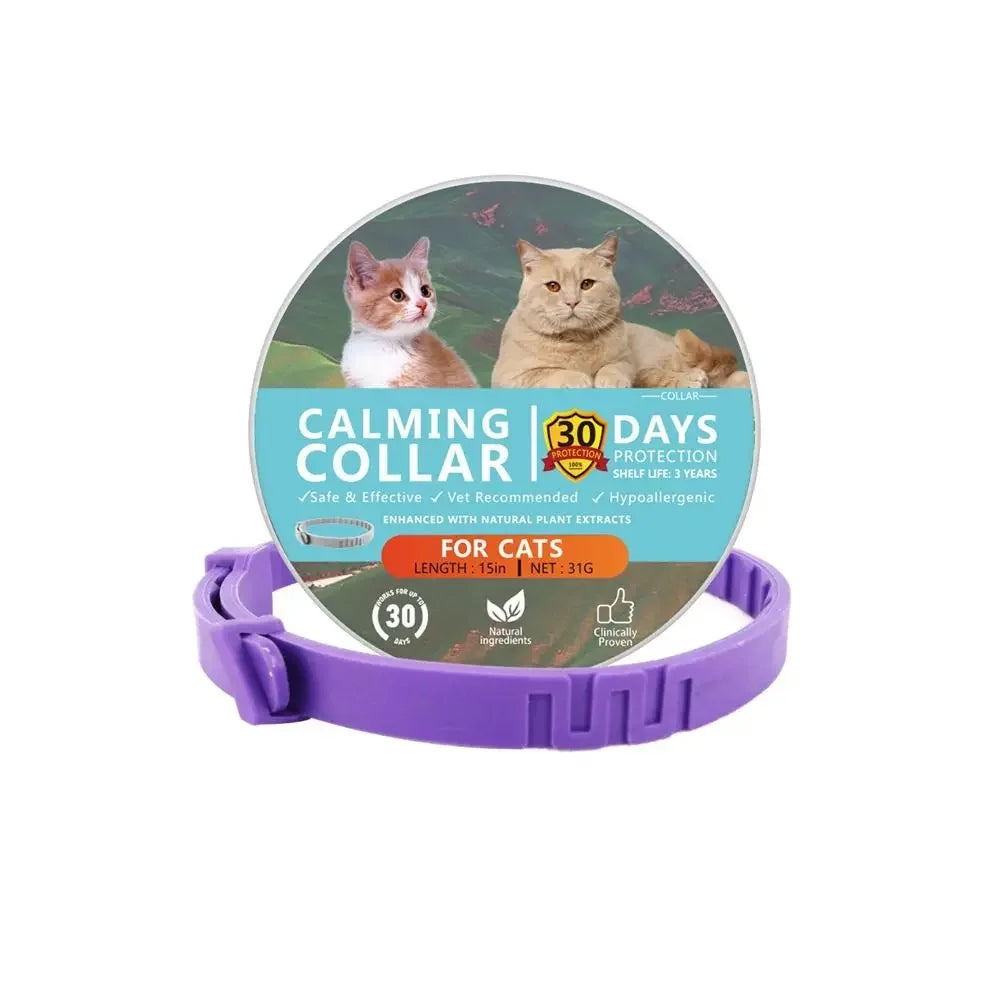 Calming Collar for Dogs and Cats – Adjustable, Waterproof Anxiety Relief