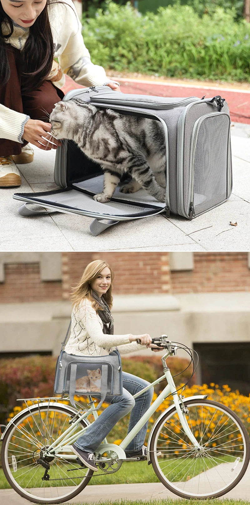 Soft-Sided Pet Carrier Backpack for Cats and Small Dogs