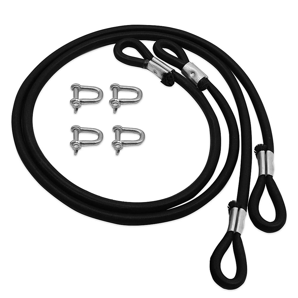 Black adjustable weight pulling training harness for dogs with attached metal attachments