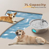 Ultra-Quiet 7L Stainless Steel Pet Water Fountain for Large Dogs & Cats