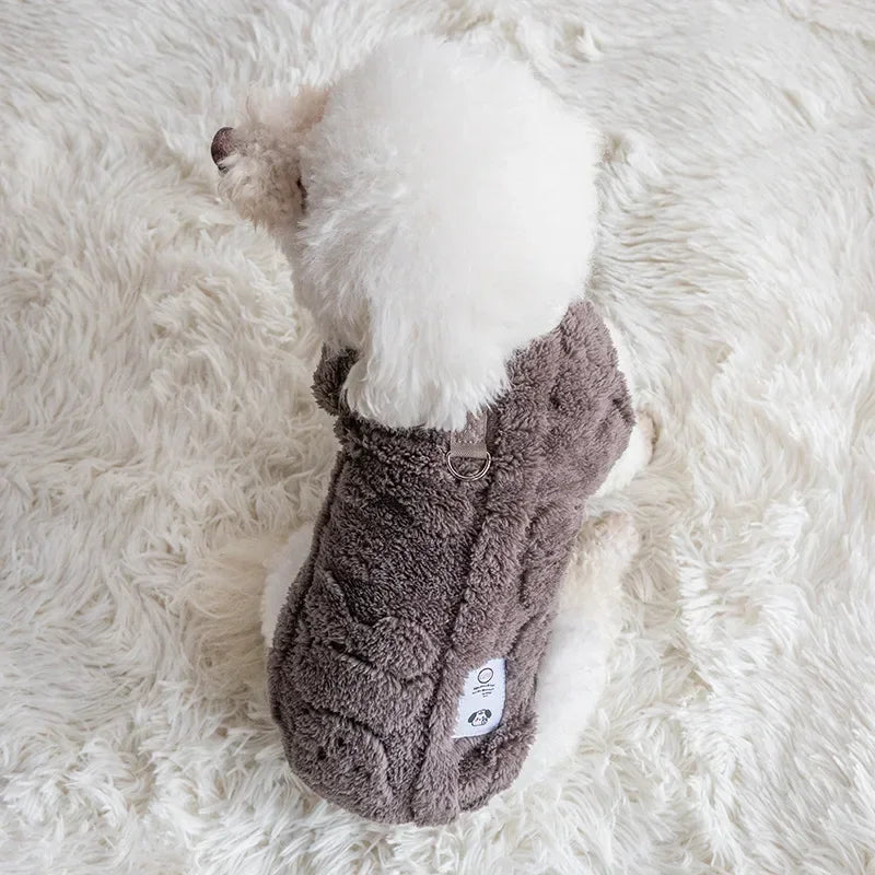 Suéter de Fleece Cálido para Invierno para Perros y Gatos Pequeños