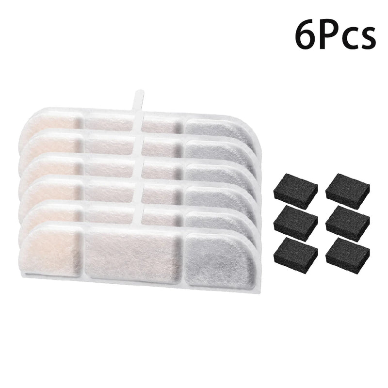 6/12 Pack Cat Water Fountain Filter Replacements