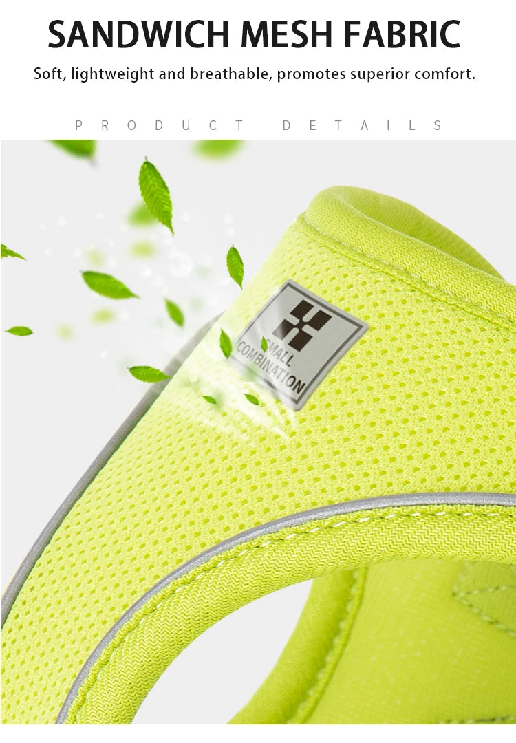 Reflektierendes Geschirr- und Leinen-Set für Hunde